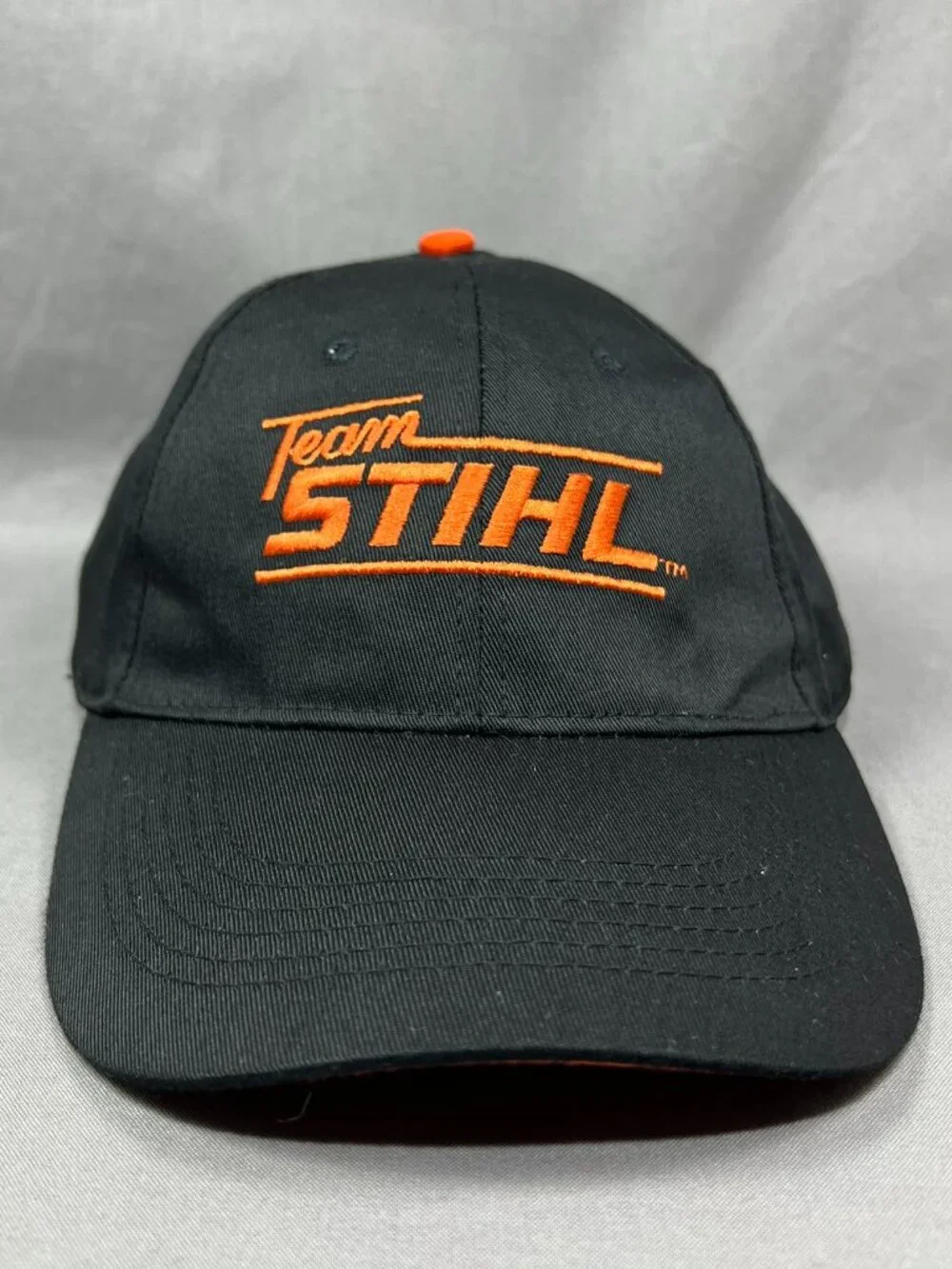 Team Stihl Outfitters Strapback Hat Black Chainsaw Equipment Adjustable Mens Cap